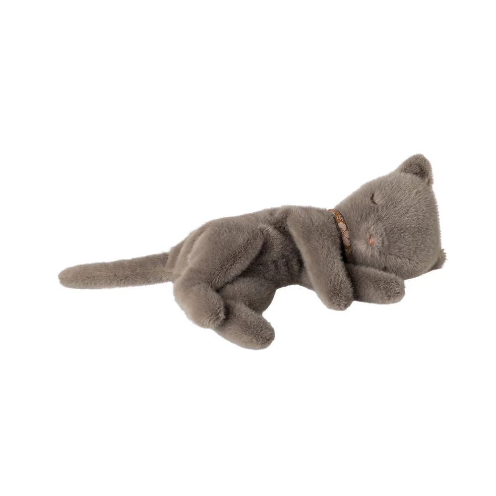 Maileg Sleeping Kitten Soft Toy, Small - Two Colours - Image 2