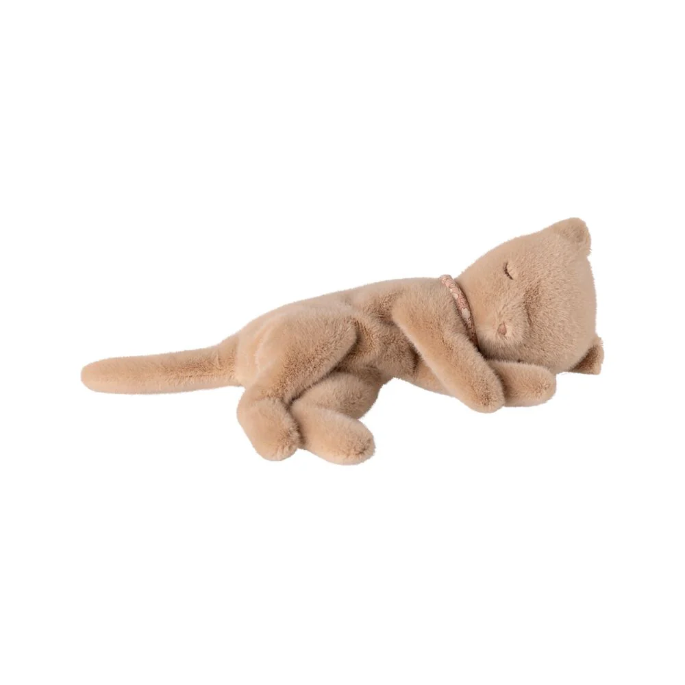 Maileg Sleeping Kitten Soft Toy, Small - Two Colours - Image 3