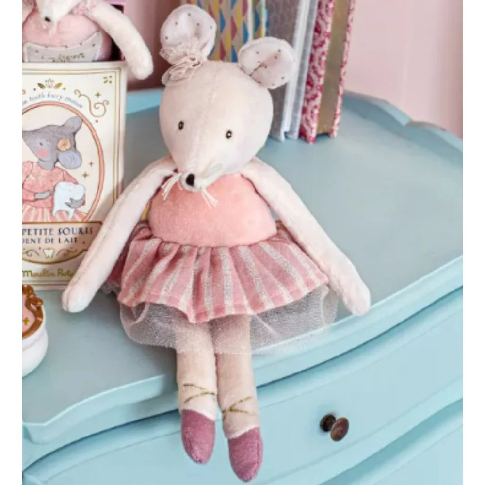 Moulin Roty La Petite Ecole De Danse - Pink Mouse - Image 4