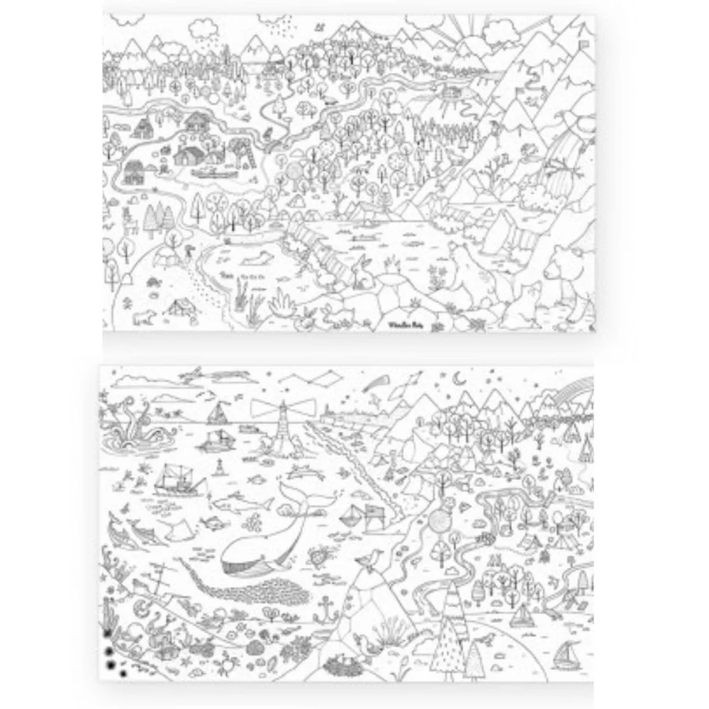 Giant Explorer Colouring Poster 150 x 45 cm - Image 3