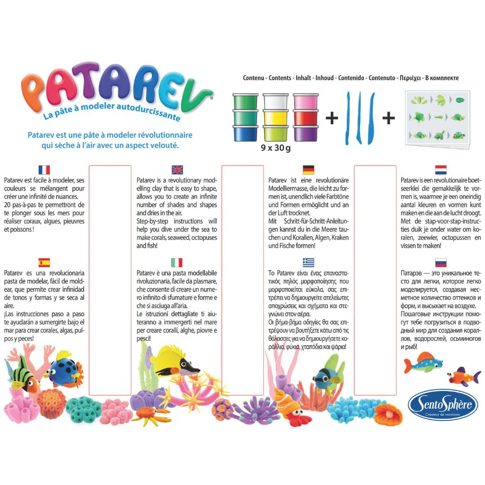 Patarev Coral Reef - Air Drying Clay Kit - Image 4