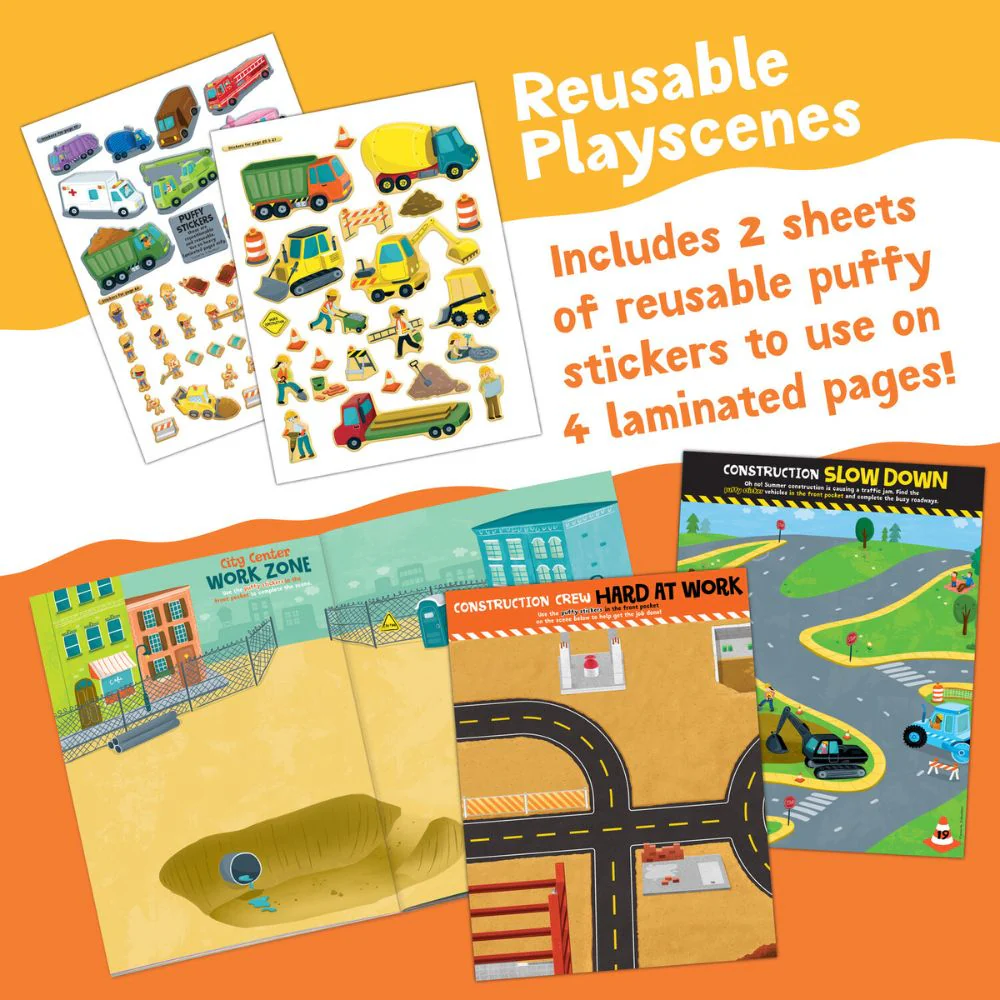 Peaceable Kingdom Activity Sticker Book - Build It! Construction - Image 4