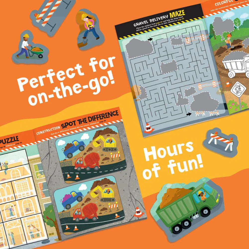 Peaceable Kingdom Activity Sticker Book - Build It! Construction - Image 5