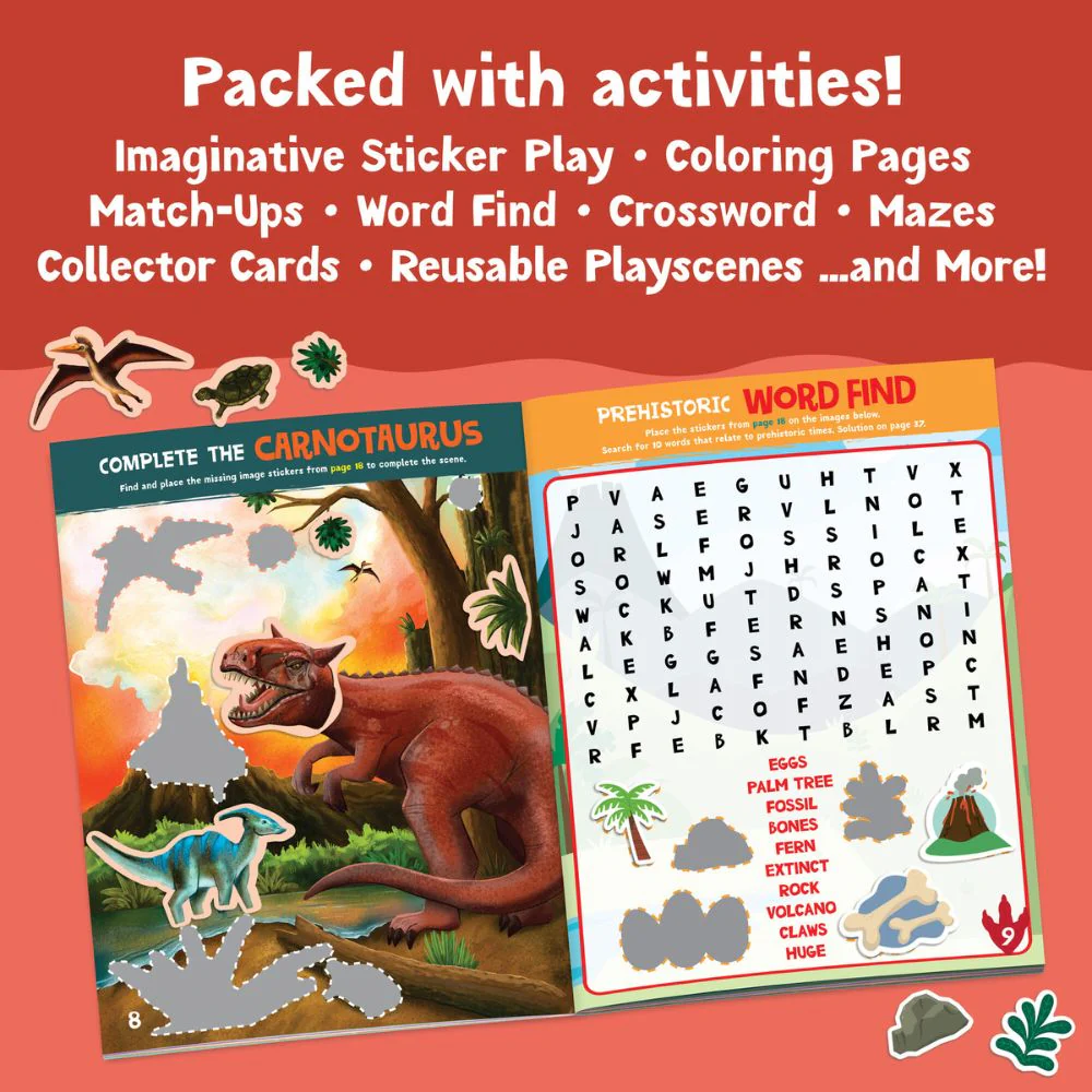 Peaceable Kingdom Activity Sticker Book - Dinosaurs - Image 4