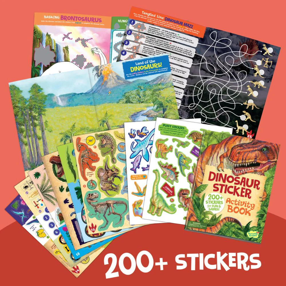 Peaceable Kingdom Activity Sticker Book - Dinosaurs - Image 5