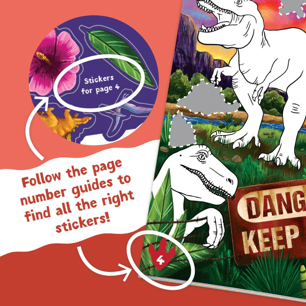 Peaceable Kingdom Activity Sticker Book - Dinosaurs - Image 7