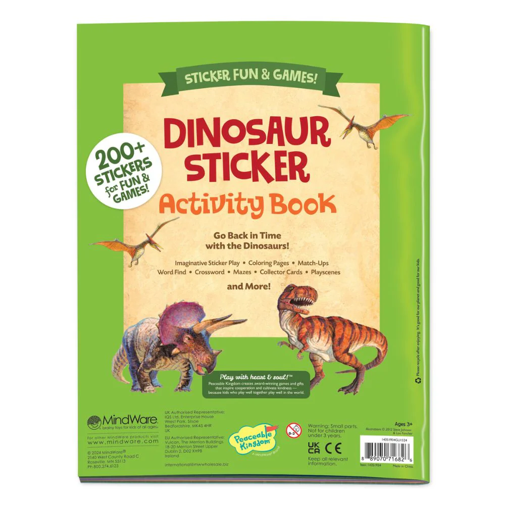Peaceable Kingdom Activity Sticker Book - Dinosaurs - Image 8