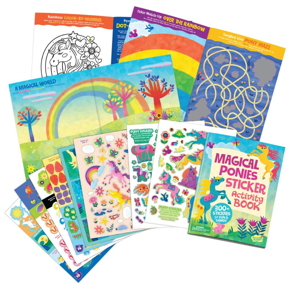Peaceable Kingdom Activity Sticker Book - Magical Ponies - Image 2