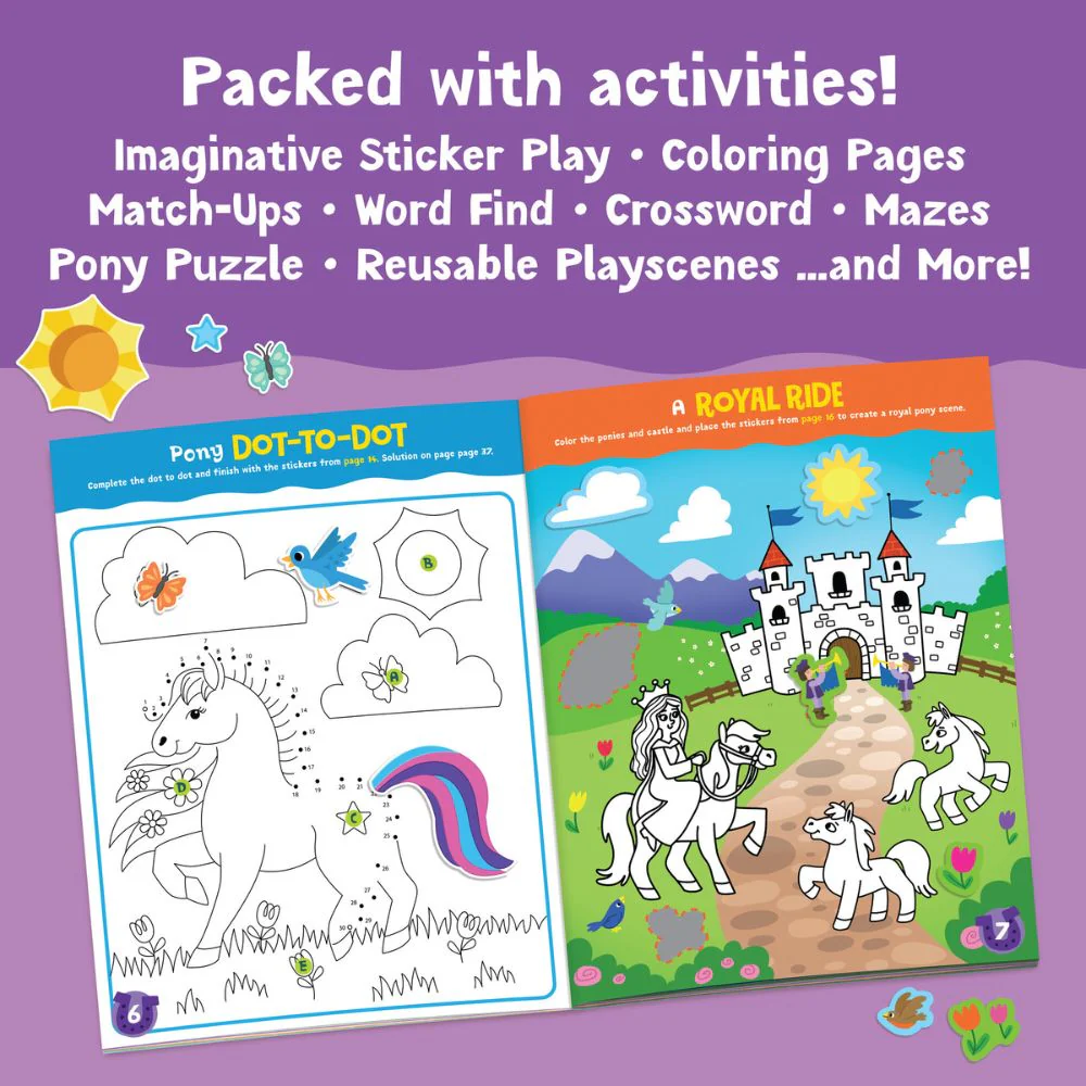Peaceable Kingdom Activity Sticker Book - Magical Ponies - Image 3