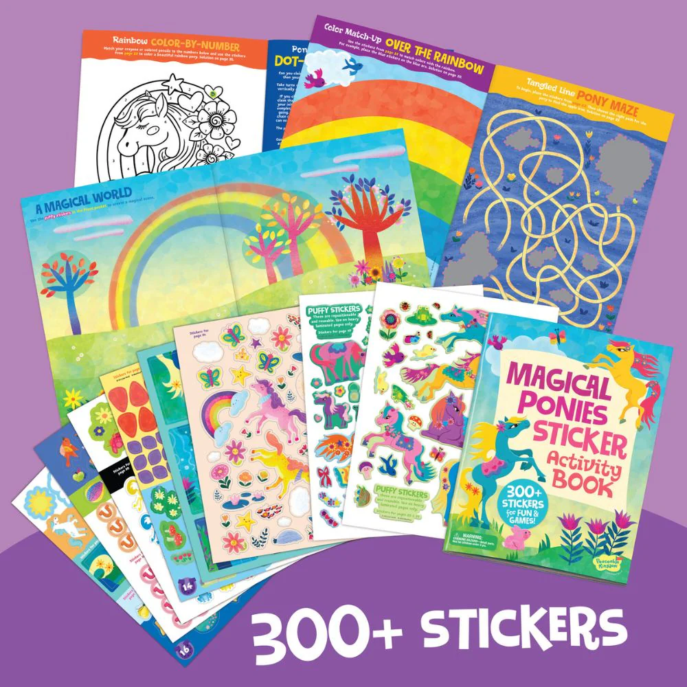 Peaceable Kingdom Activity Sticker Book - Magical Ponies - Image 6
