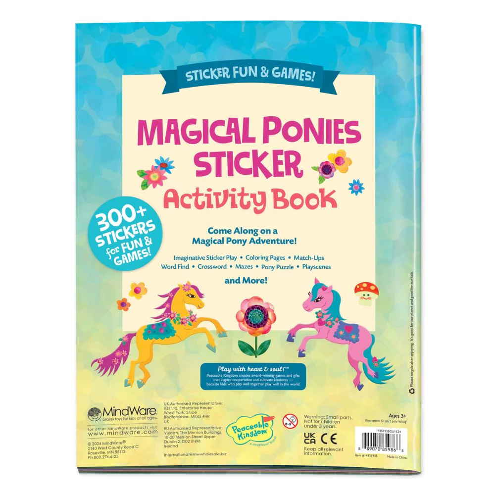 Peaceable Kingdom Activity Sticker Book - Magical Ponies - Image 8