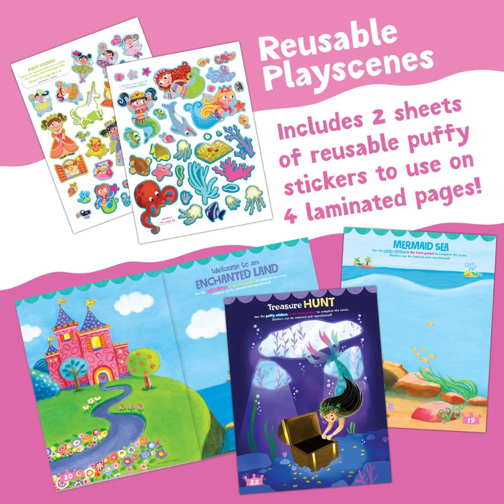 Peaceable Kingdom Activity Sticker Book - Mermaid, Princess and Fairy Friends - Image 4