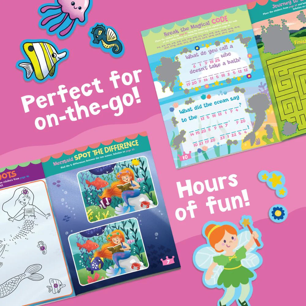 Peaceable Kingdom Activity Sticker Book - Mermaid, Princess and Fairy Friends - Image 5