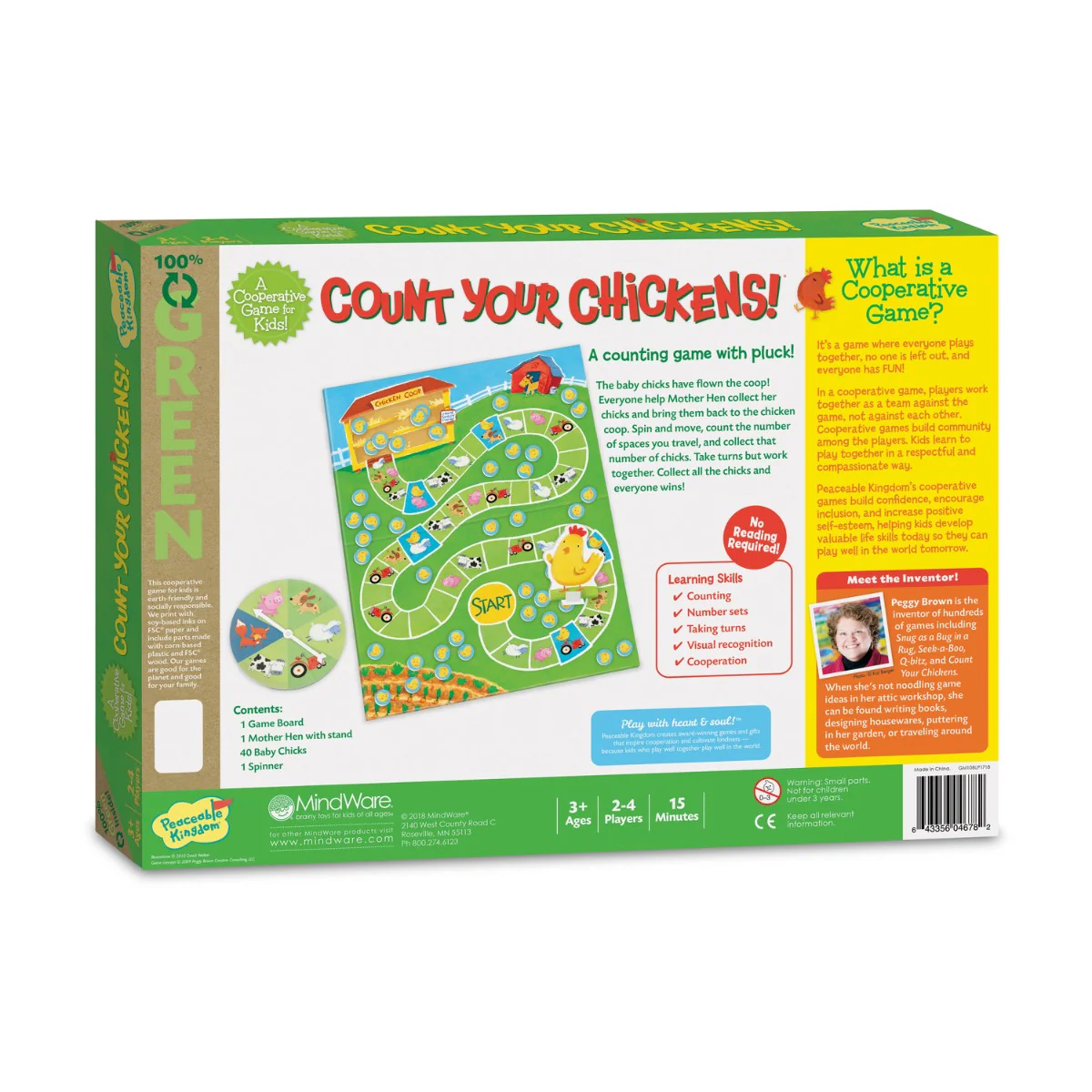 Peaceable Kingdom - Count Your Chickens Cooperative Game - Image 9