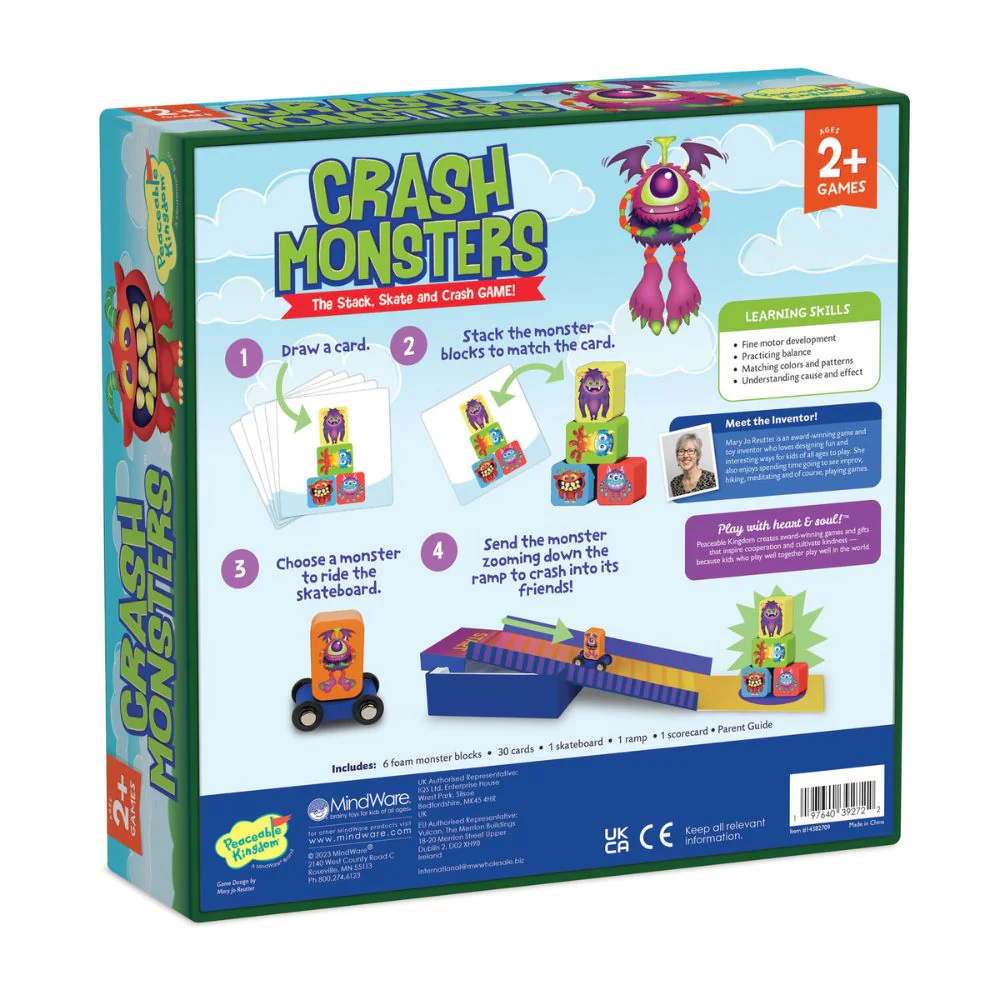 Peaceable Kingdom Crash Monsters - The Stack, Skate and Crash Game! - Image 6