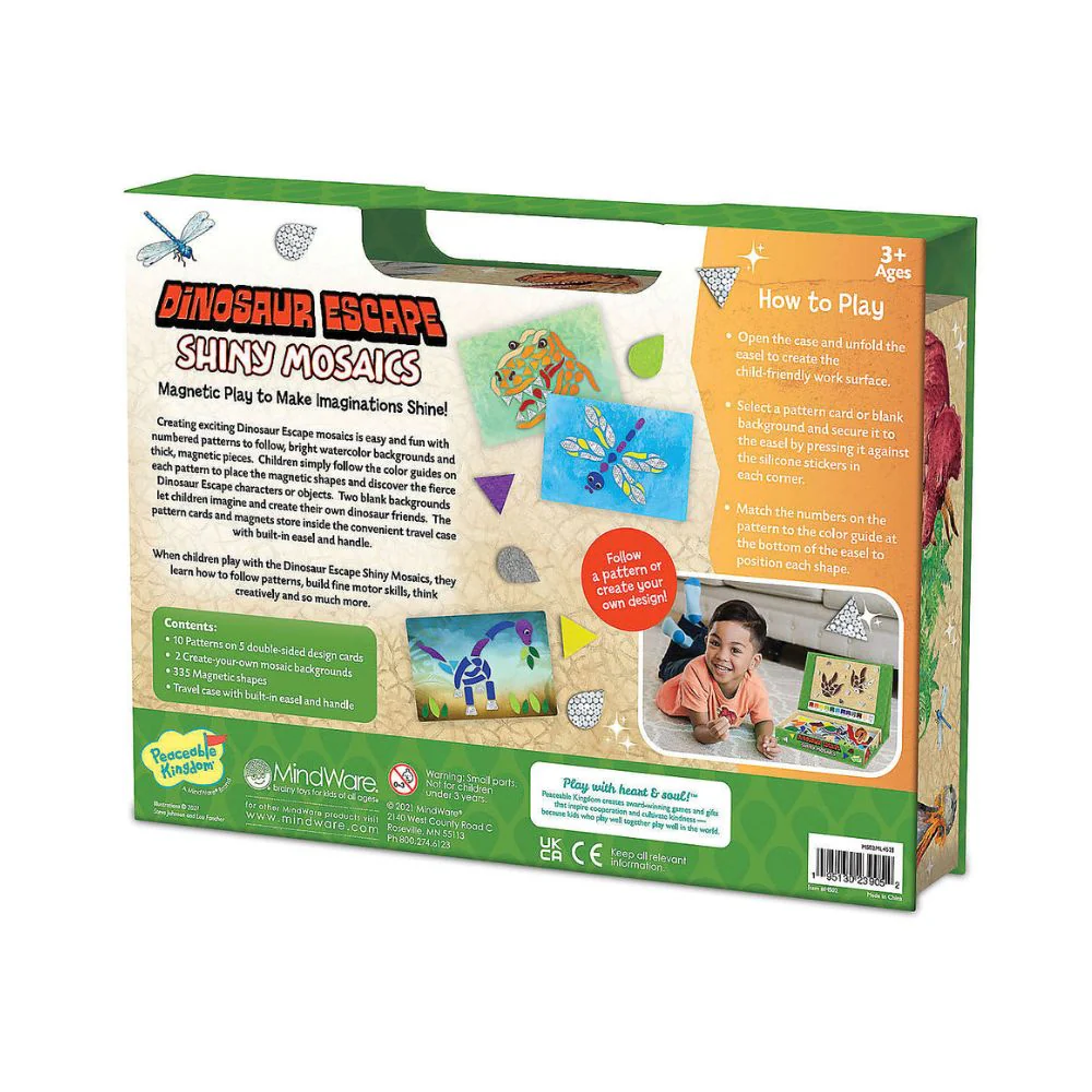Peaceable Kingdom - Dinosaur Escape Shiny Magnetic Mosaics - Image 4