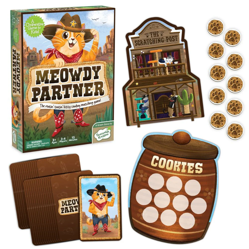 Peaceable Kingdom Meowdy Partner - The Cowboy Matching Game - Image 3