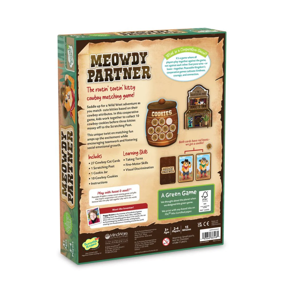 Peaceable Kingdom Meowdy Partner - The Cowboy Matching Game - Image 8