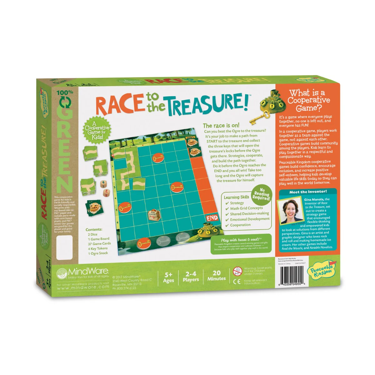 Peaceable Kingdom - Race to the Treasure Cooperative Game - Image 5