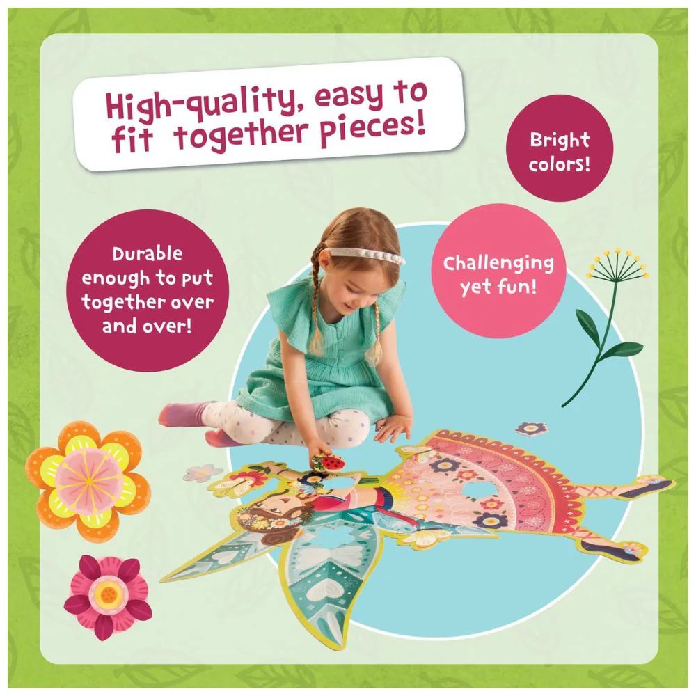 Peaceable Kingdom Shimmery Fairy Floor Puzzle - Image 5