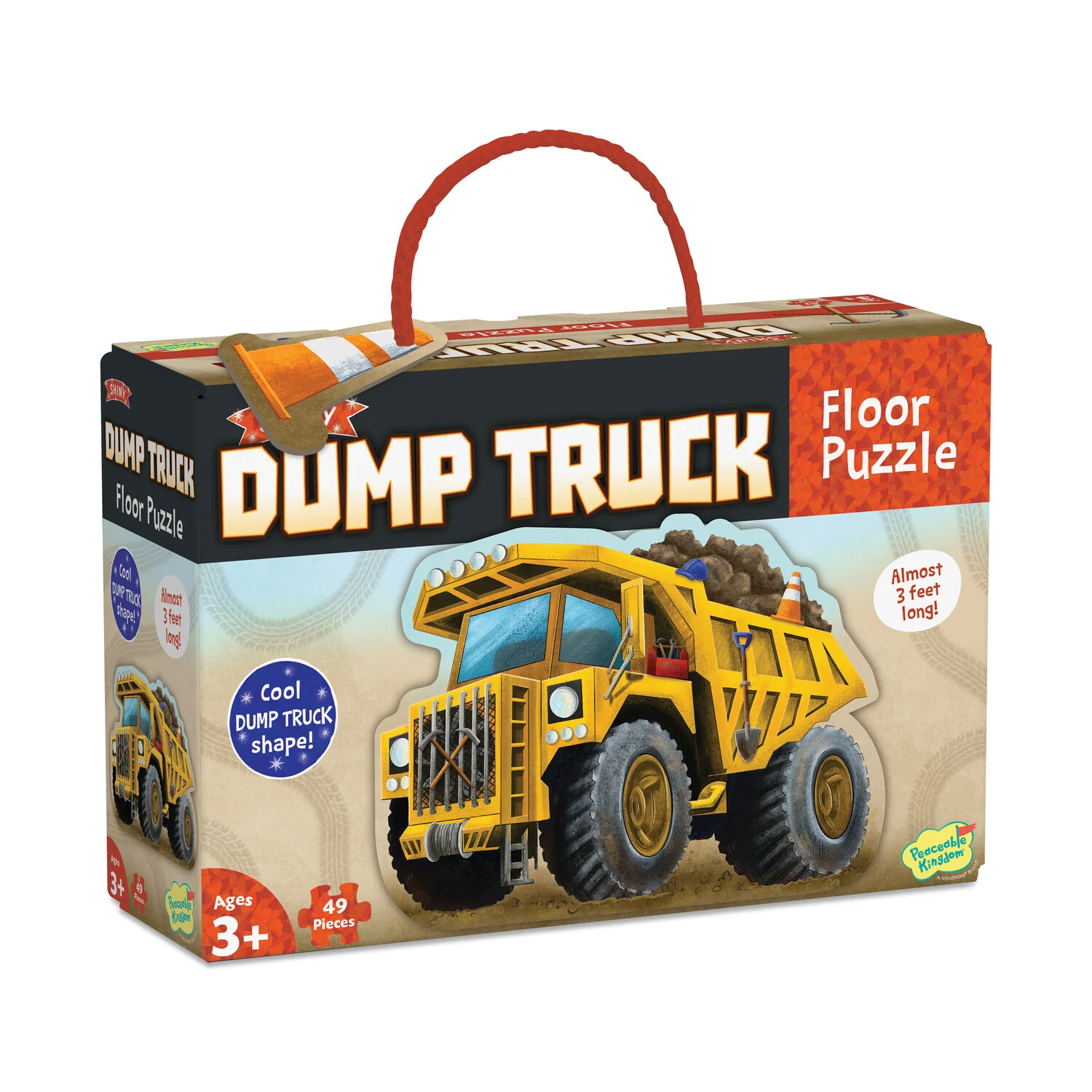 Peaceable Kingdom - Shiny Dump Truck Floor Puzzle - Image 2