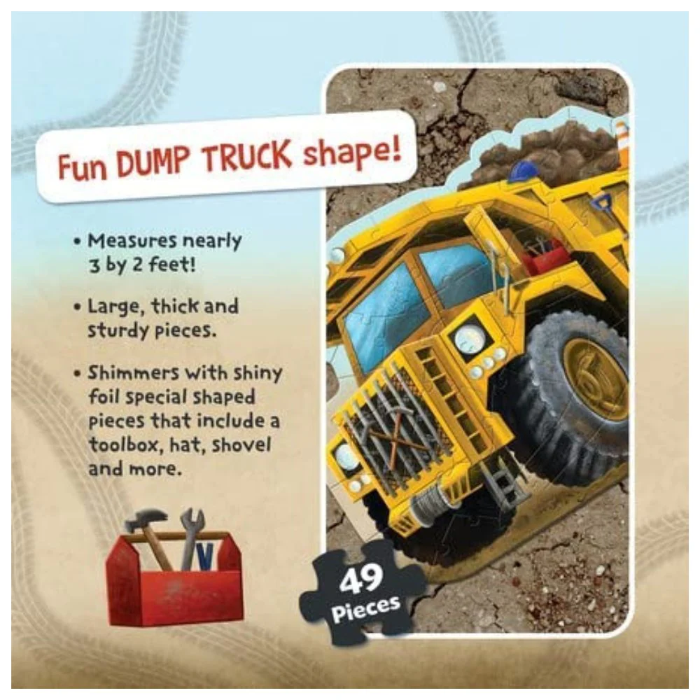 Peaceable Kingdom - Shiny Dump Truck Floor Puzzle - Image 5