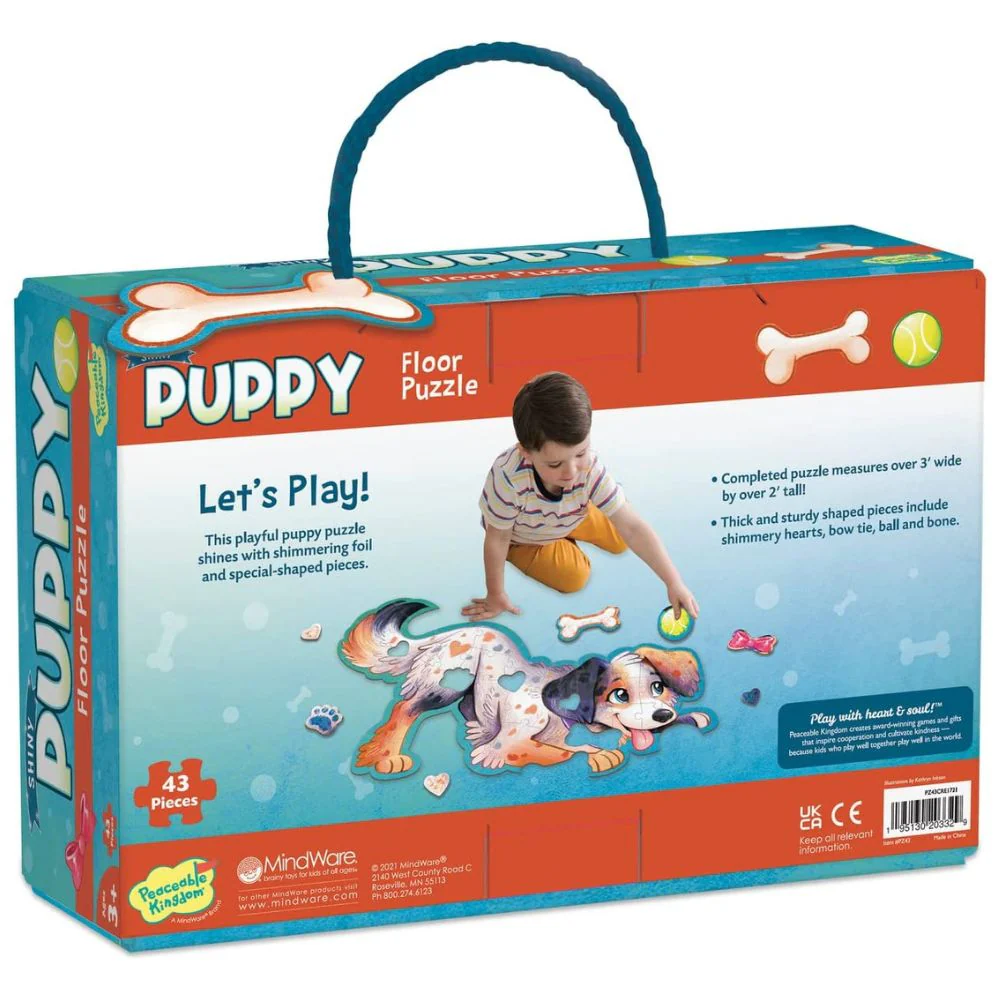 Peaceable Kingdom - Shiny Puppy Floor Puzzle - Image 3