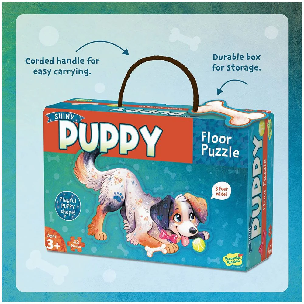Peaceable Kingdom - Shiny Puppy Floor Puzzle - Image 7