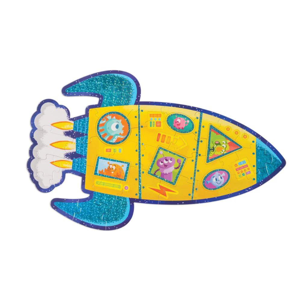 Peaceable Kingdom - Shiny Rocket Floor Puzzle - Image 4