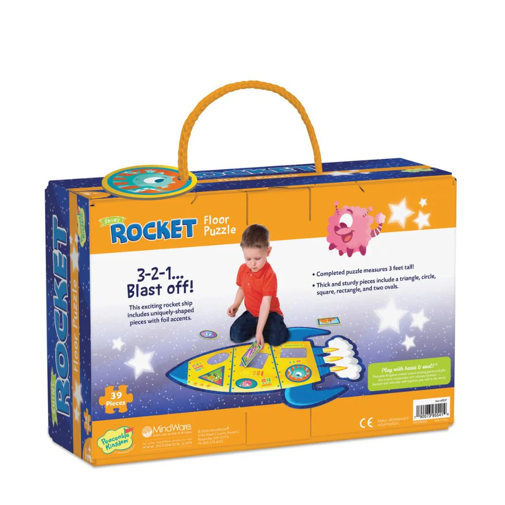 Peaceable Kingdom - Shiny Rocket Floor Puzzle - Image 5