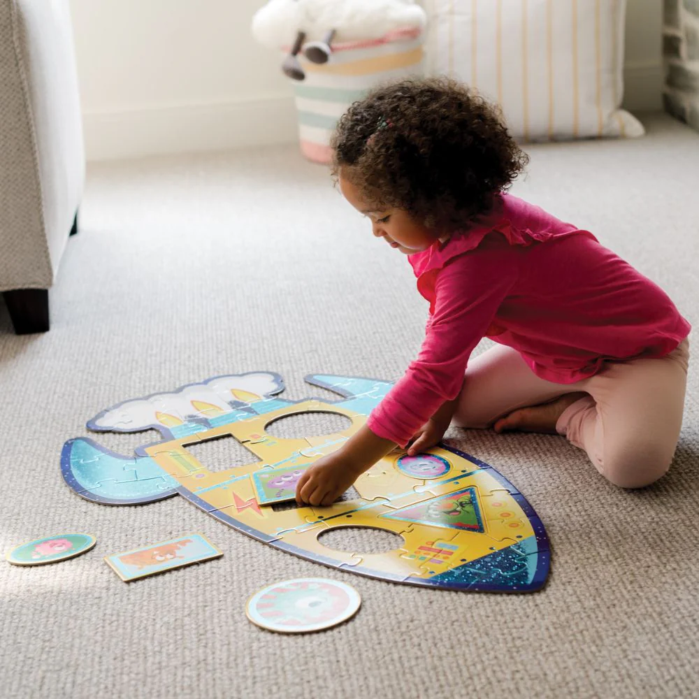 Peaceable Kingdom - Shiny Rocket Floor Puzzle - Image 7
