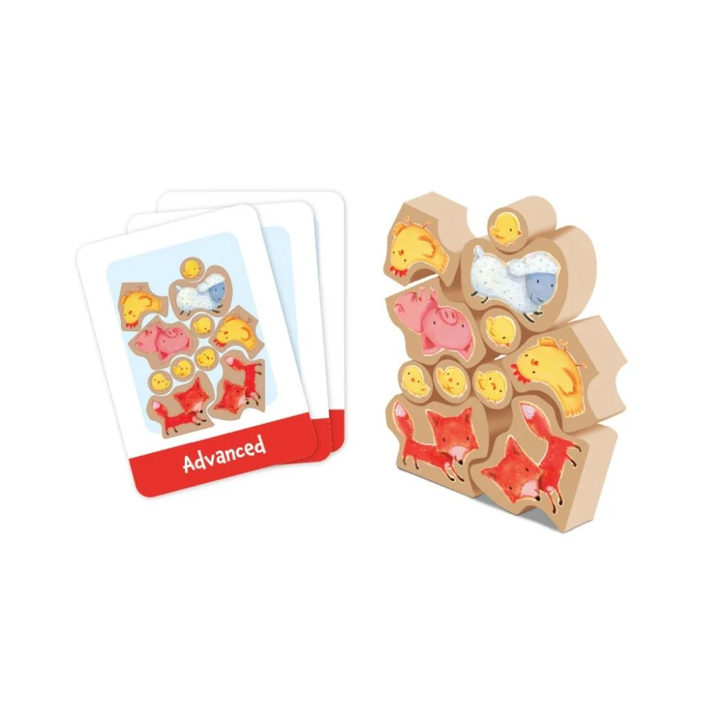 Peaceable Kingdom - Stack Your Chickens Game - Wonky - Image 3