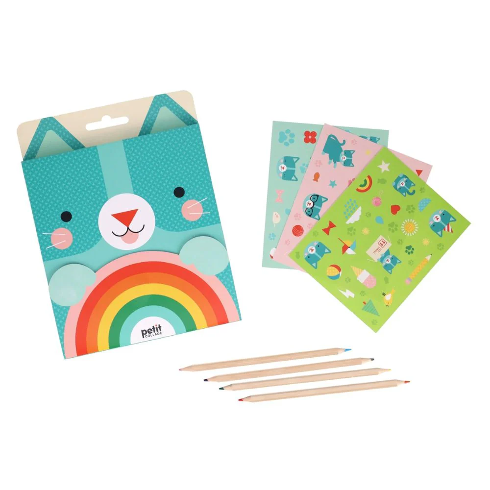 Petit Collage Carry Along Kitten Sketch Book Set - Image 3