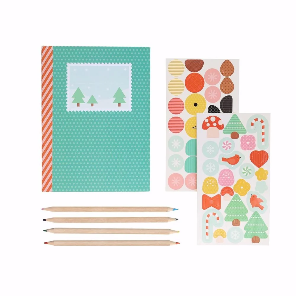 Petit Collage Festive Animal Pals Stationery Set - Image 5