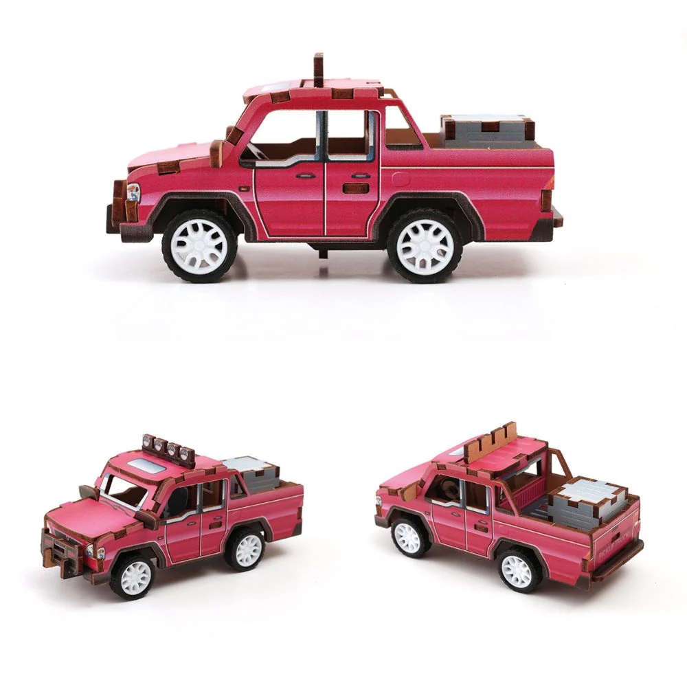 Build Your Own Pick Up Truck Wooden 3D Model - actually drives! - Image 2