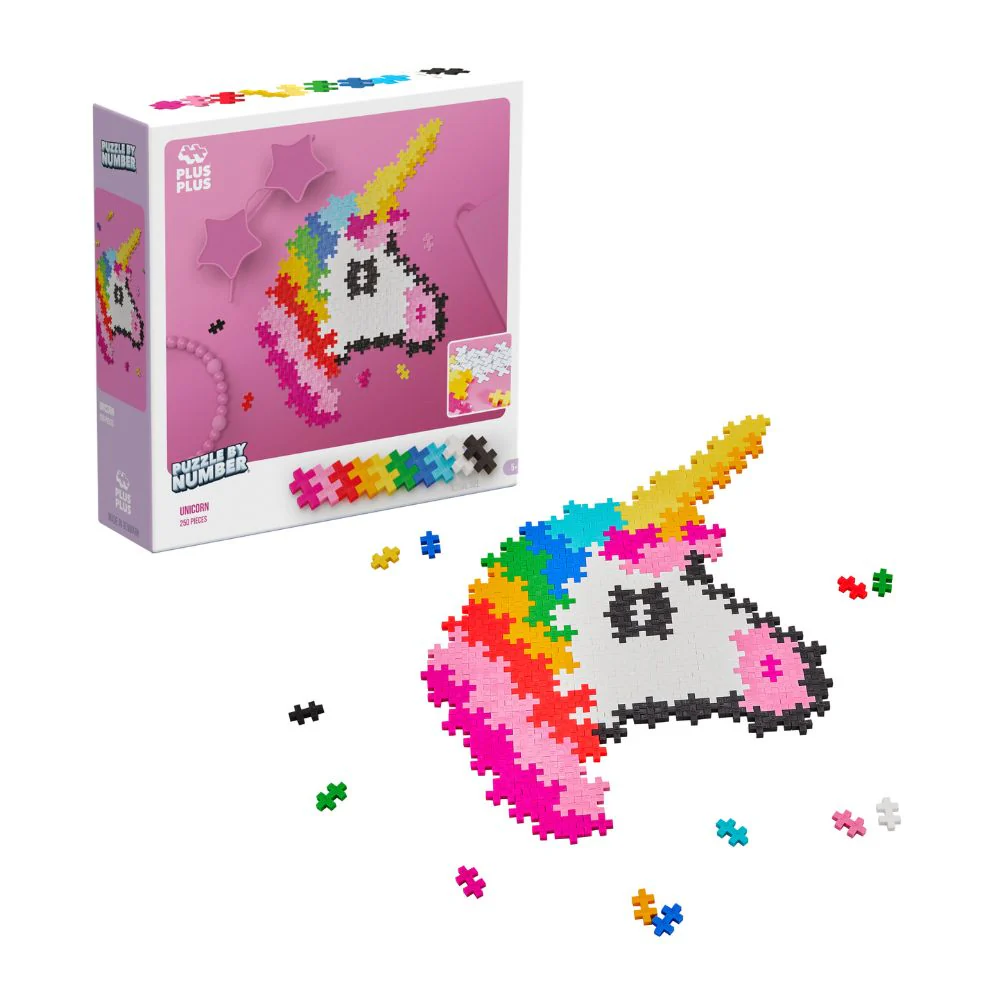 Plus Plus - Puzzle By Numbers - Unicorn - Image 3