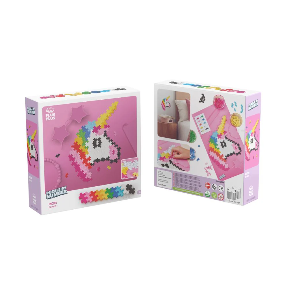 Plus Plus - Puzzle By Numbers - Unicorn - Image 4