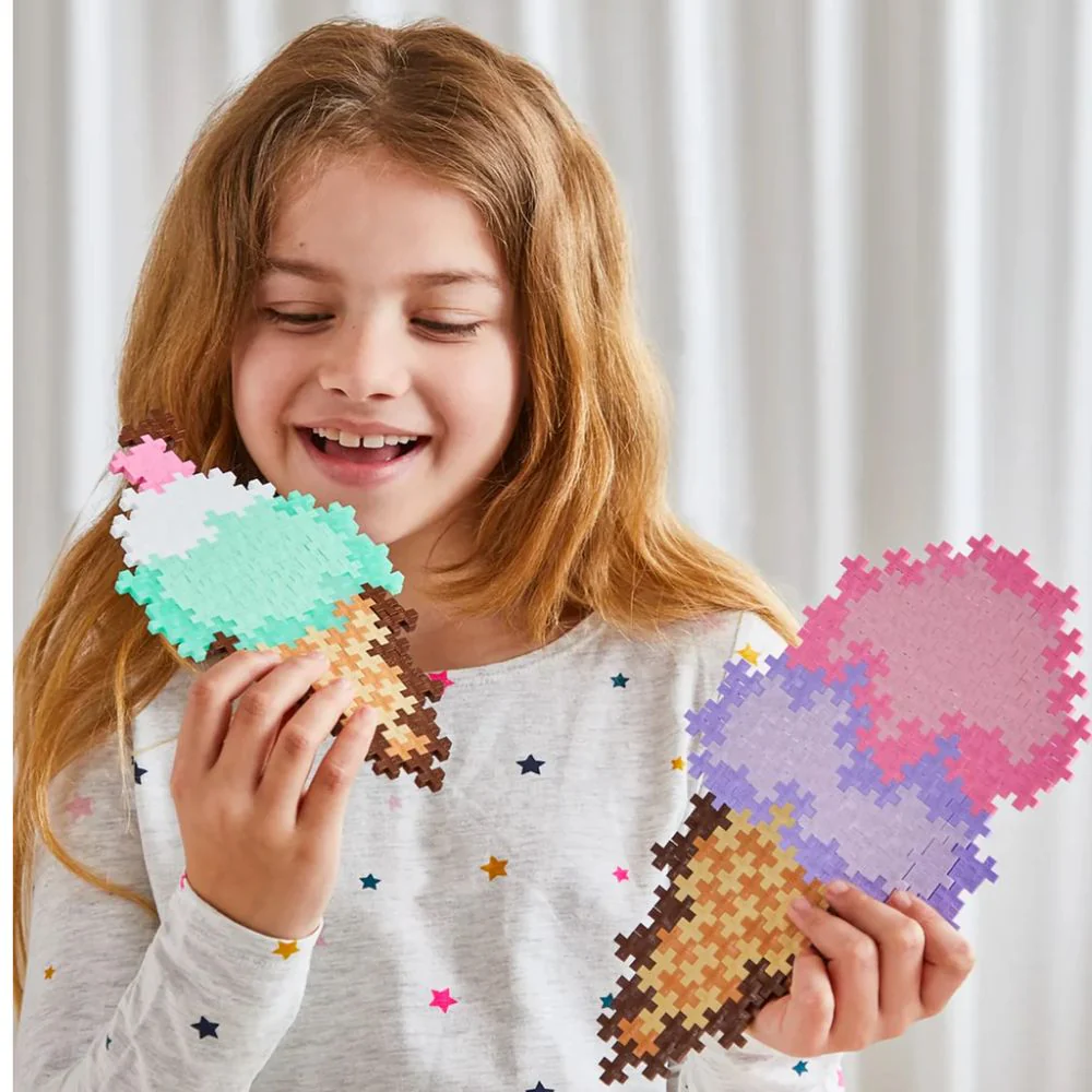Plus Plus Puzzle By Numbers - Ice Cream Cones - Image 3