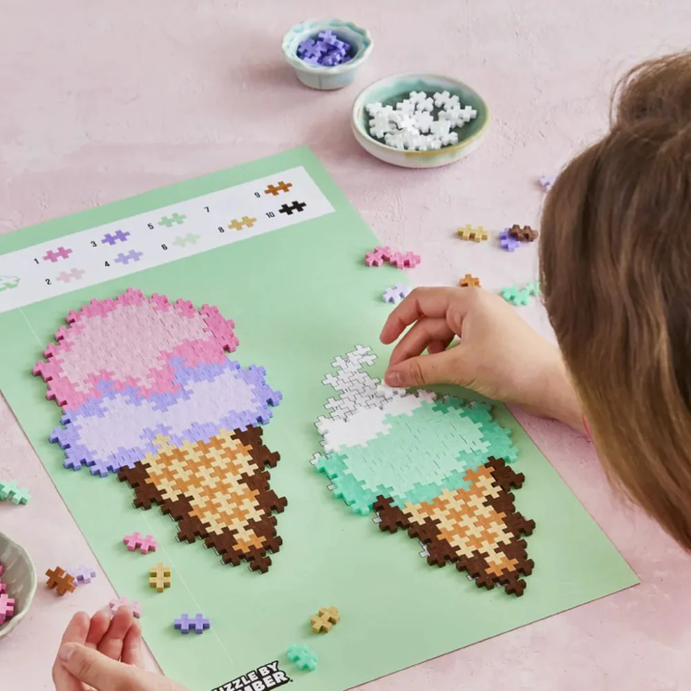 Plus Plus Puzzle By Numbers - Ice Cream Cones - Image 5