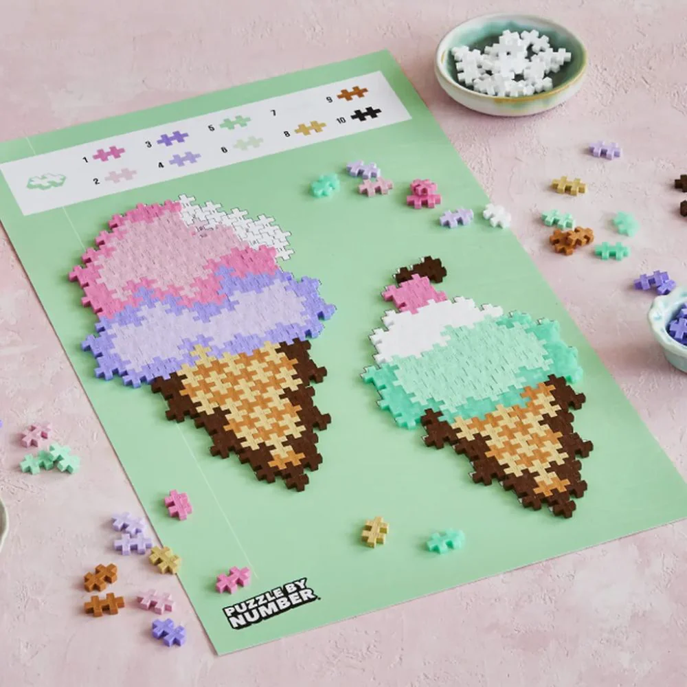 Plus Plus Puzzle By Numbers - Ice Cream Cones - Image 6