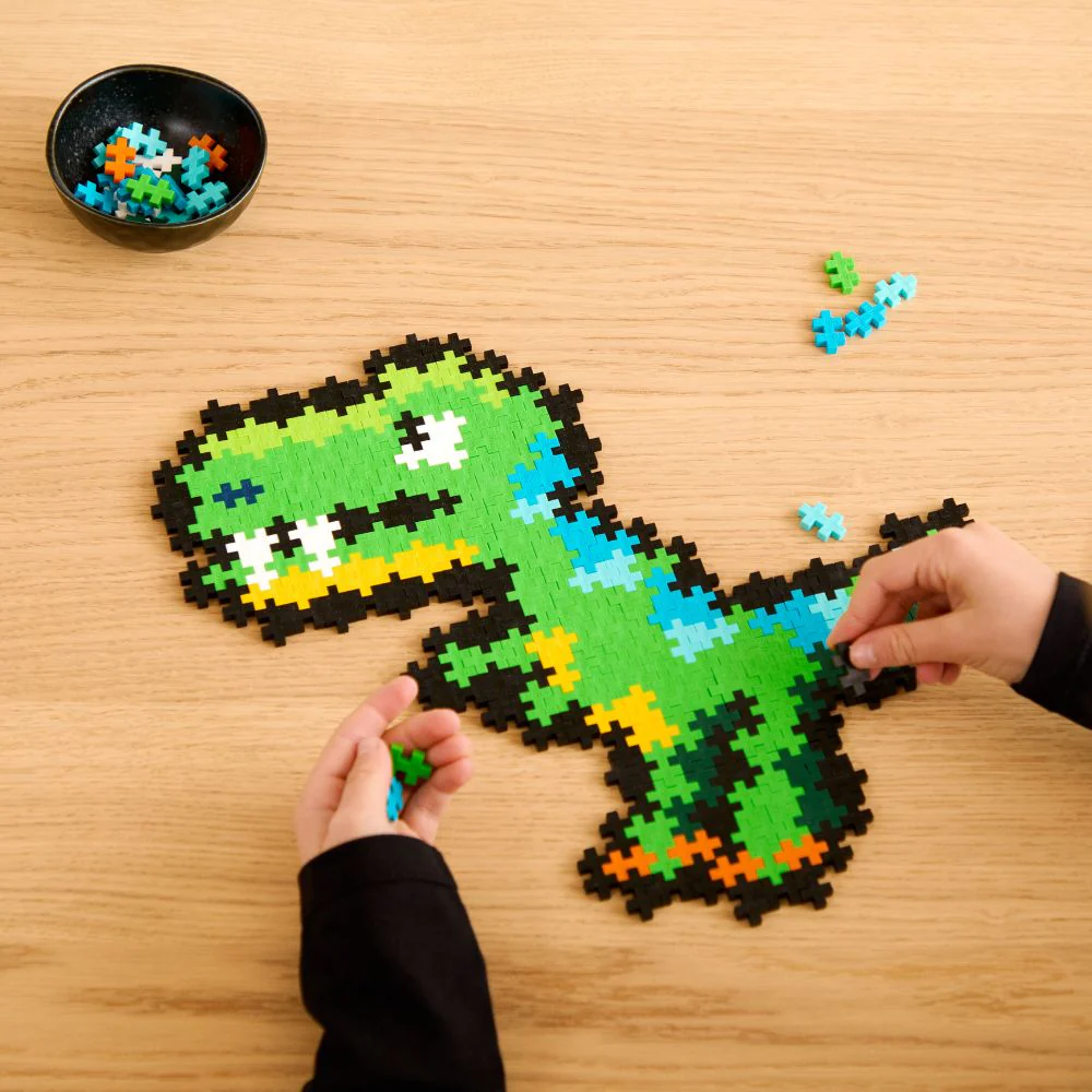 Plus Plus - Puzzle By Numbers - T-Rex - Image 5