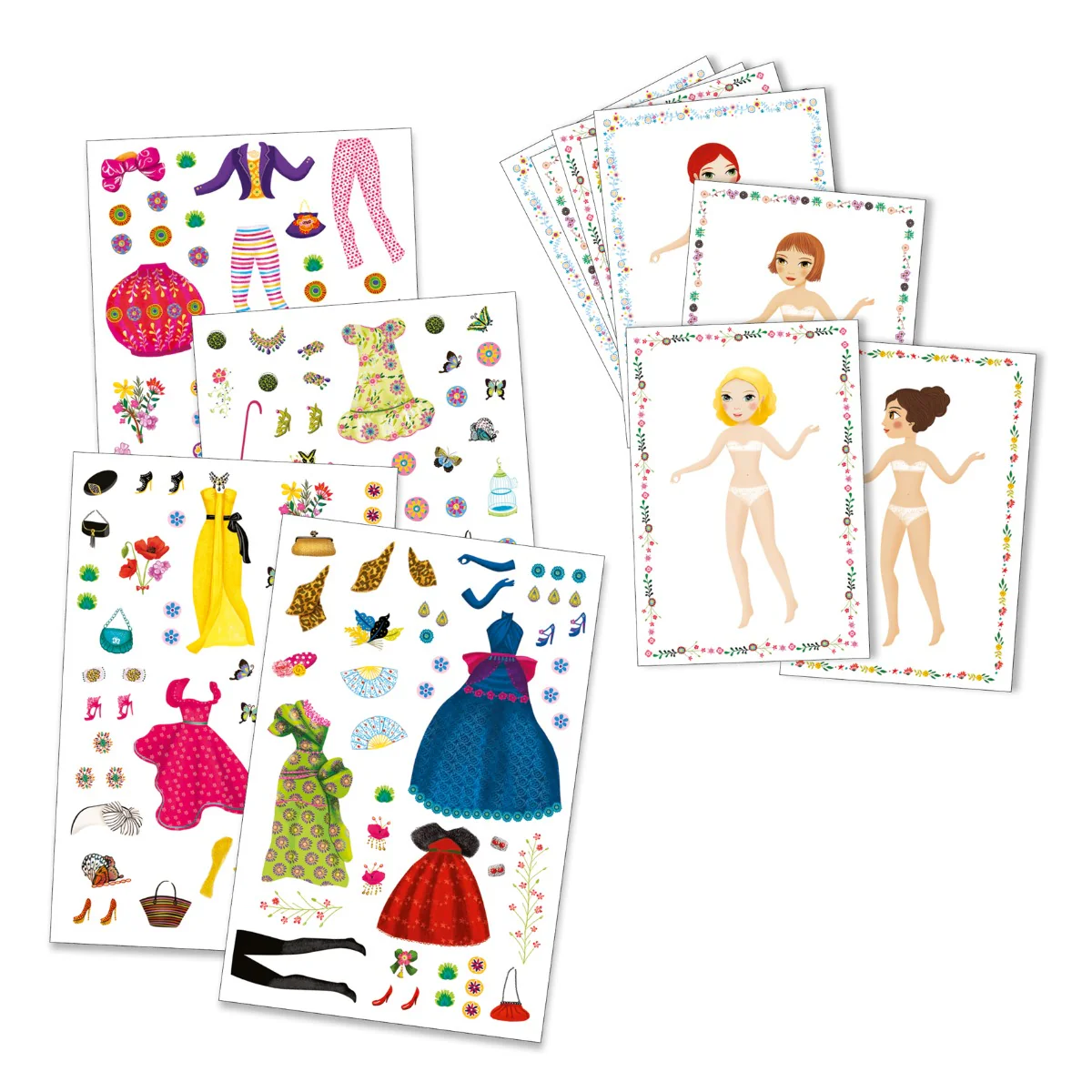 Djeco Reusable Stickers Fashion - Image 2