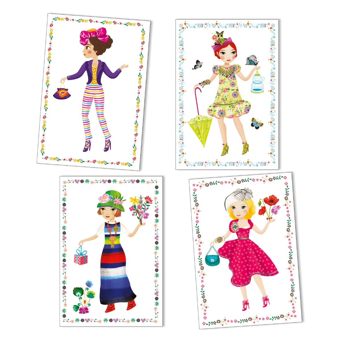 Djeco Reusable Stickers Fashion - Image 3