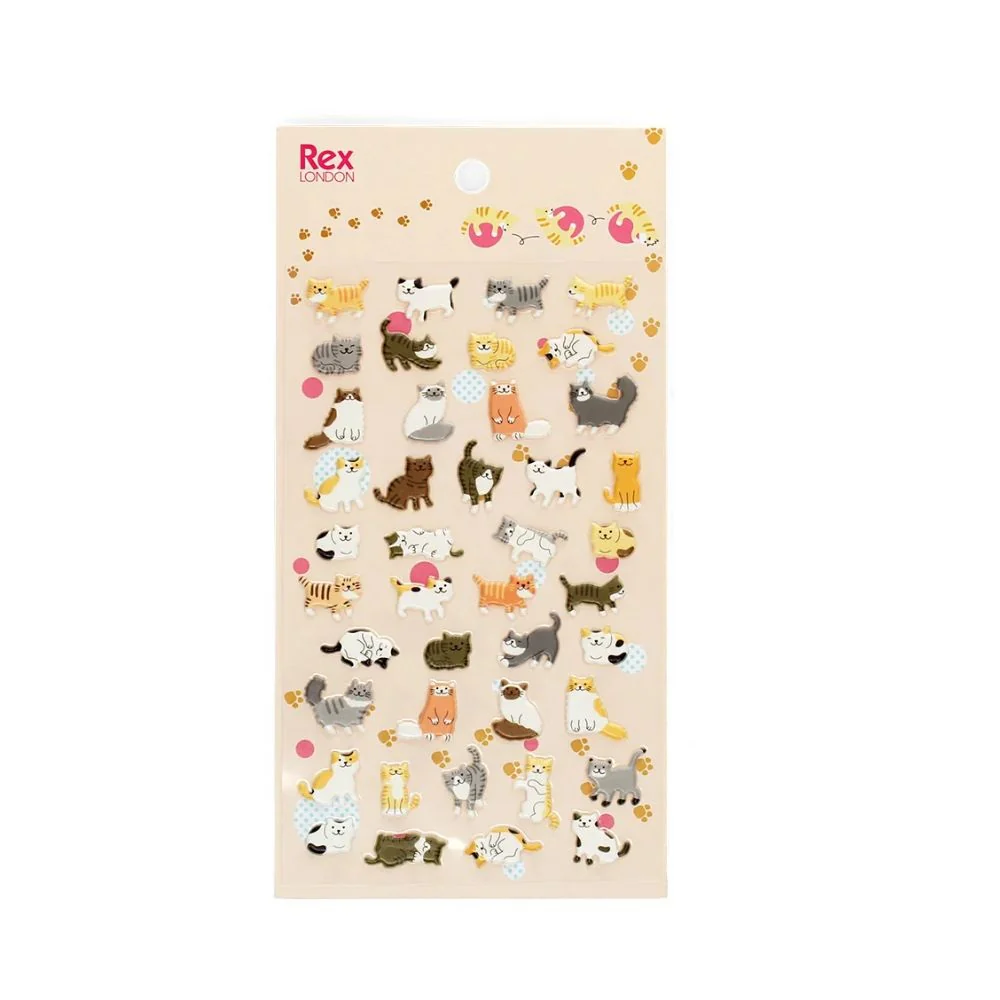 Rex London 3D Puffy Stickers - Cute Cats - Image 2