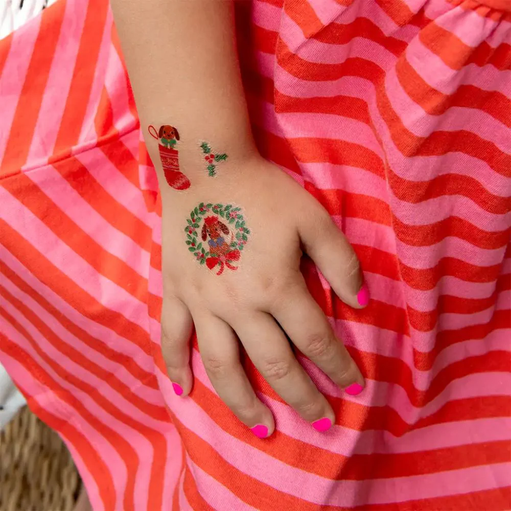 Rex London Christmas Sausage Dog Tattoos - Image 3