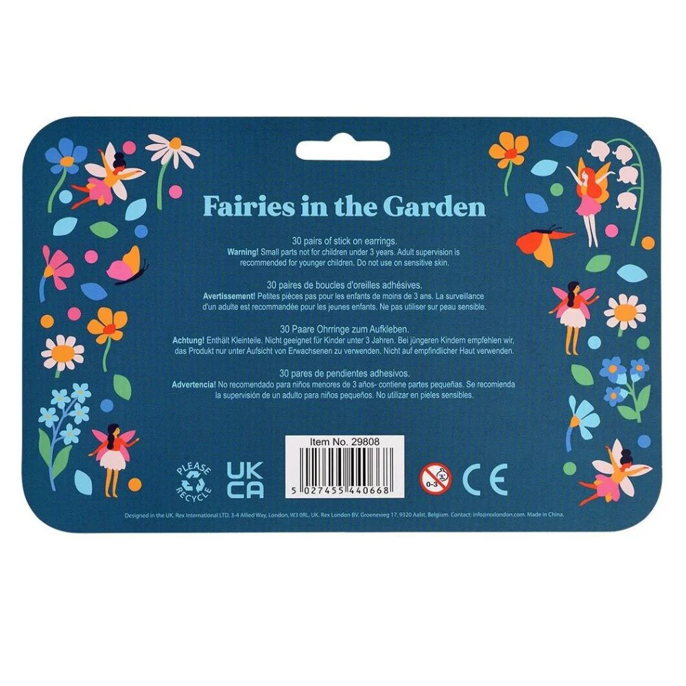 Rex London Fairies In The Garden Stick On Earrings - Image 2