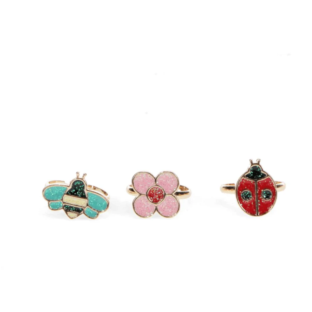 Rex London Ladybird Glitter Rings - Image 3