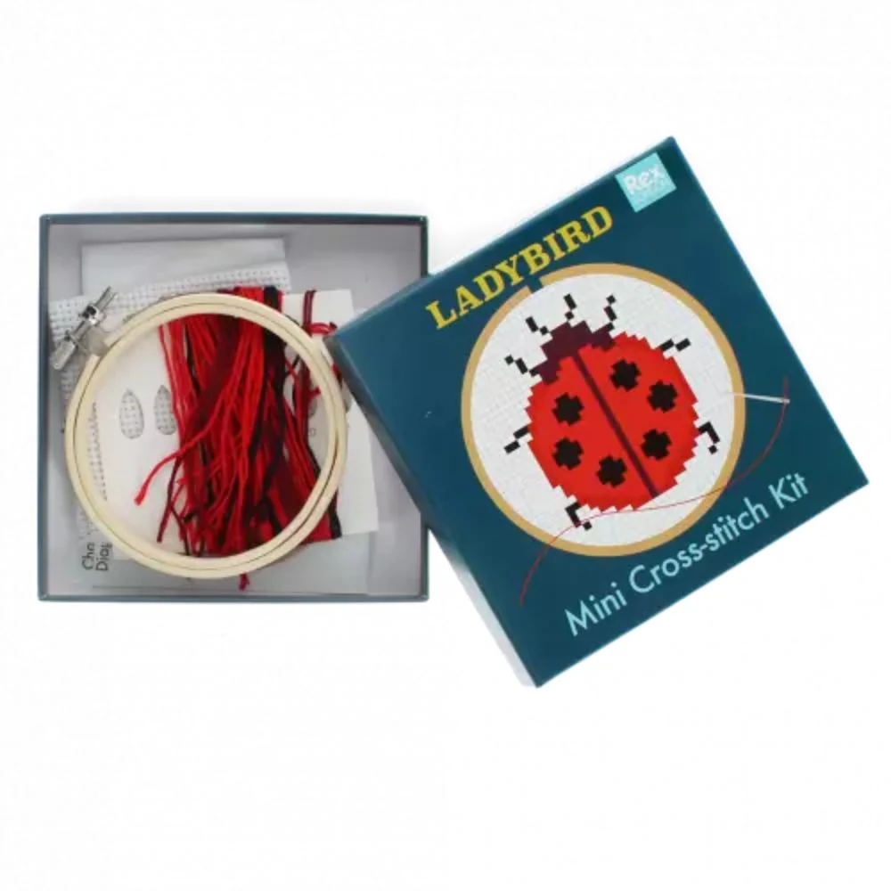 Rex London Ladybird Mini Cross Stitch Craft Kit - Image 3