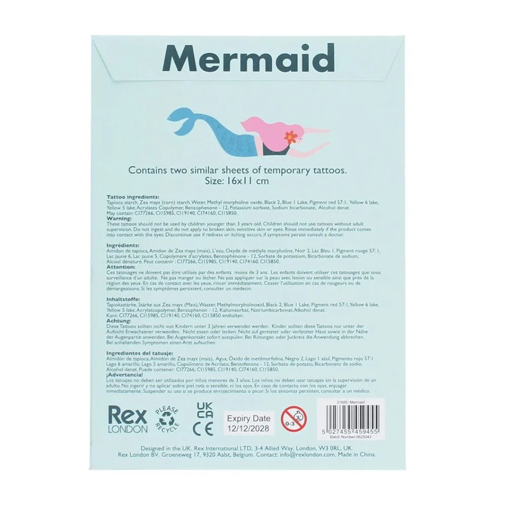 Rex London Mermaid Tattoos - Image 2