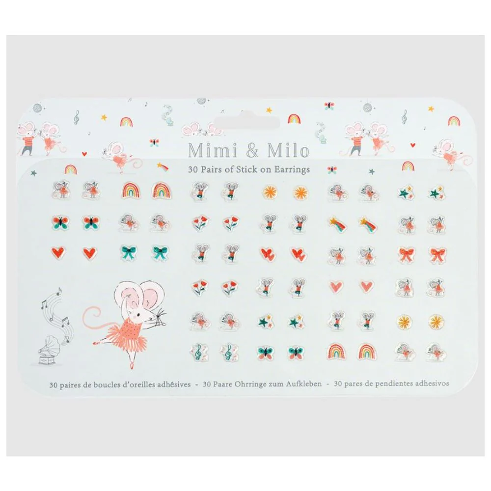 Rex London Mimi & Milo Stick On Earrings - Image 2